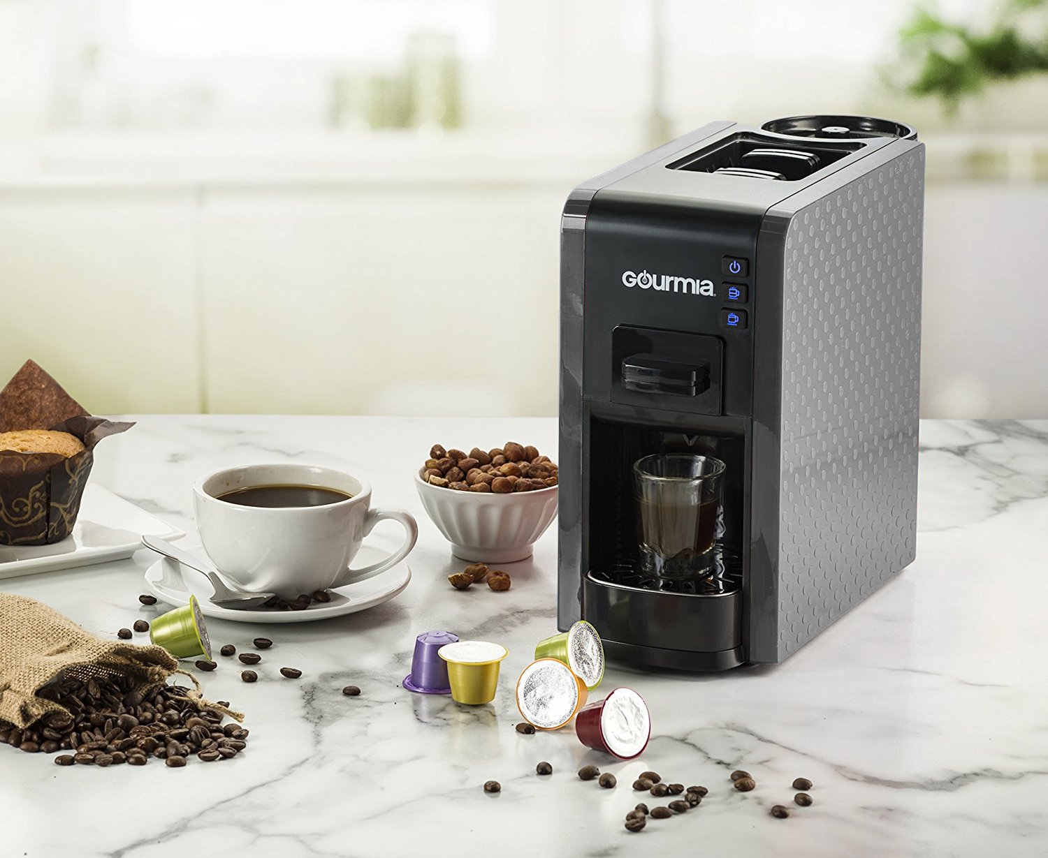 Amazon.com: Gourmia 1 Touch Multi Capsule espresso Coffee Machine